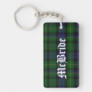 Custom MacBride Tartan Plaid Key Chain