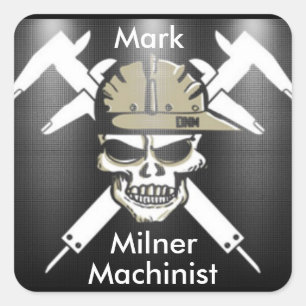 Custom Machinist Sticker