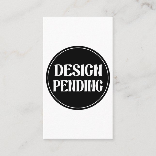 Custom-made, artistic, elegant business card (Front)