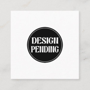 Custom-made, artistic, elegant square business card