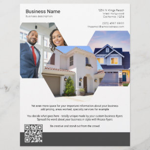Custom Made Business Themed Four Photo Flyer