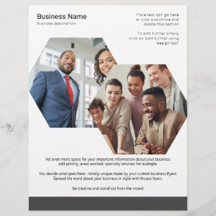 Custom Made Business Themed Two Photo Flyer