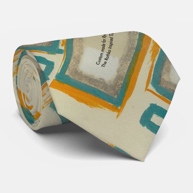 Custom Made For Him The Rothko Inspired Tie (Rolled)