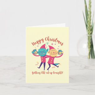 Custom Made Happy Christmas Funny Elves Christmas Holiday Card