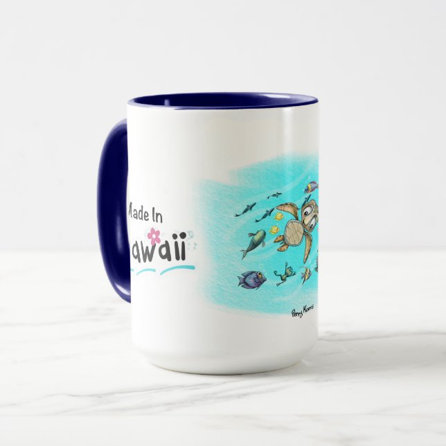 Custom Made in Hawaii Mug (Front Left)