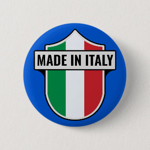 Custom "Made In Italy" Crest 6 Cm Round Badge