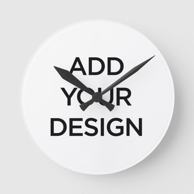 Custom Made (Make Your Own) Round Clock (Front)