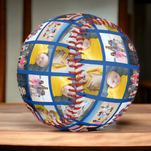 Custom Made Personalised One of a Kind 10 Photo Baseball