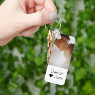 Custom Made Photo And Text Personalised Key Ring