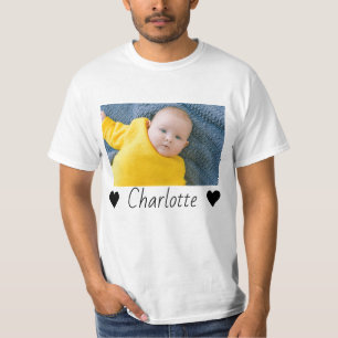 Custom Made Photo And Text Personalised T-Shirt