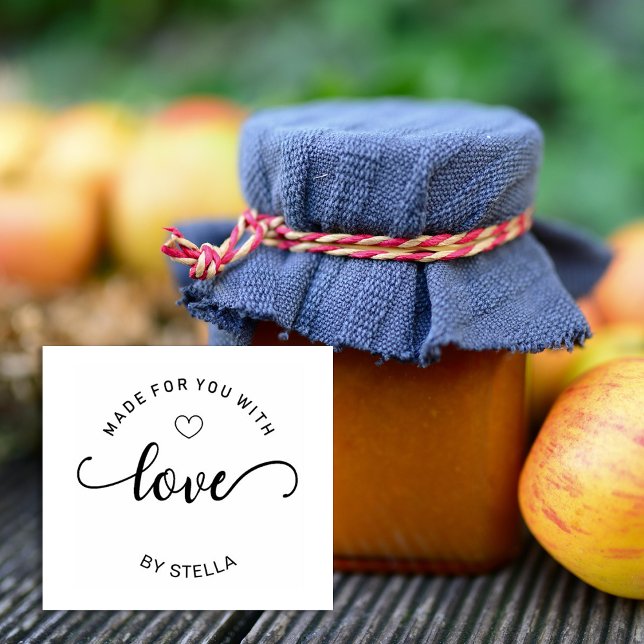 Custom Made With Love Rubber Stamp (Creator Uploaded)