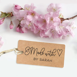 Custom Made With Love Small Business Craft Stamp