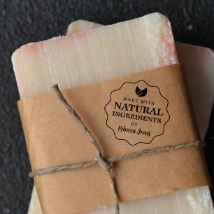 Custom Made with natural ingredients  Rubber Stamp