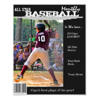 Custom Magazine Cover for Sports