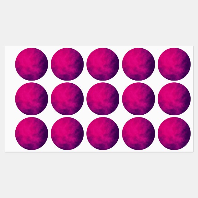 Custom Magenta Gradient Labels (Sheet)