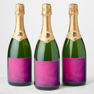Custom Magenta Wine Bottle Labels