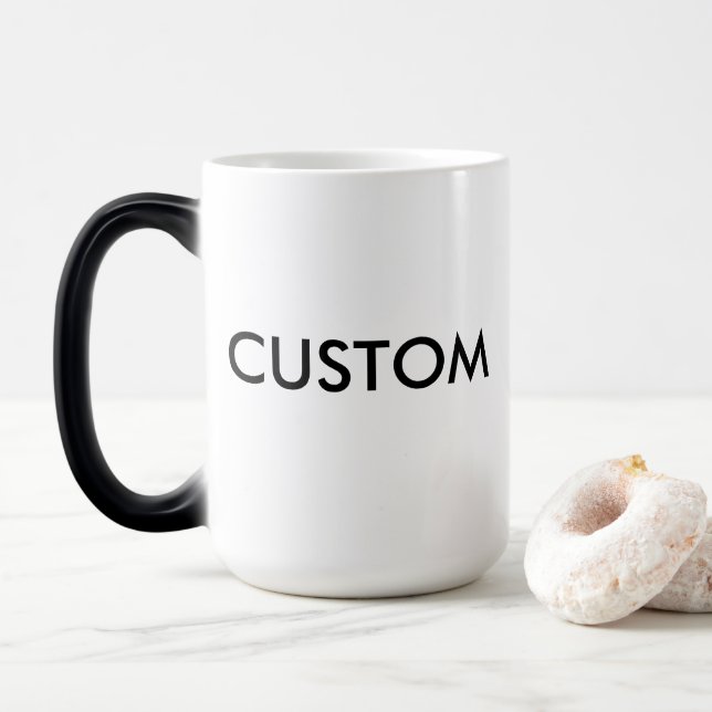 Custom Magic Morphing Colour Change 15oz Mug (With Donut)
