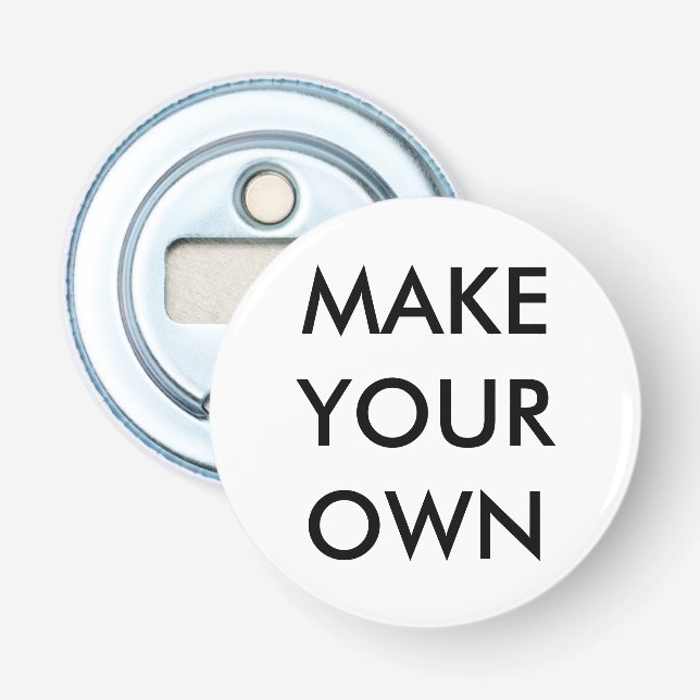 Custom Magnet Bottle Opener Blank Template (Front)