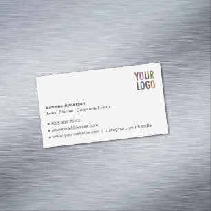 Custom Magnetic Business Card Elegant Minimalist