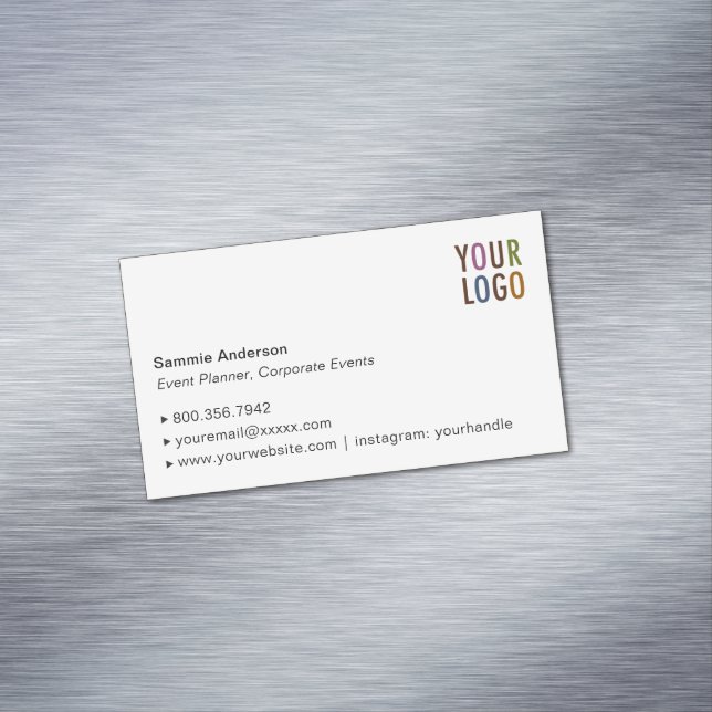 Custom Magnetic Business Card Elegant Minimalist (In Situ)
