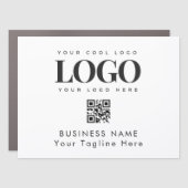 Custom Magnetic Sign Business Logo & Qr Code (Front)