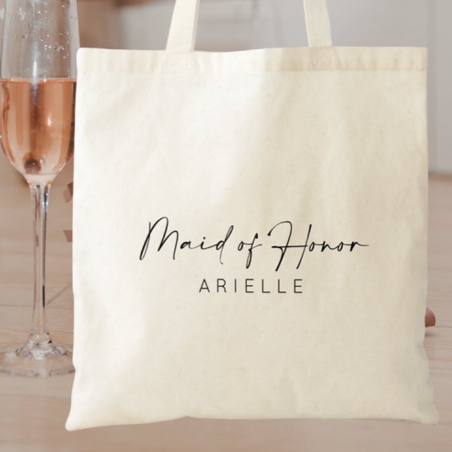 Custom Maid Of Honor Gift Bachelorette Wedding Tote Bag (Creator Uploaded)