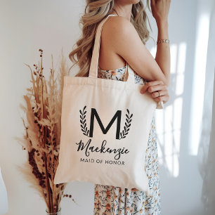 Custom Maid of Honour Proposal Bag, Bachelorette Tote Bag