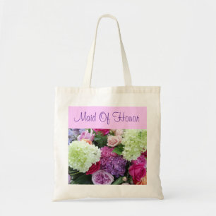Custom Maid Of Honour Summer Wedding Flowers Tote Bag