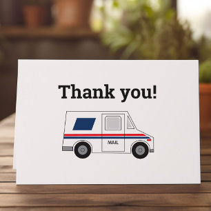 Custom Mail Carrier Folded Thank You Card