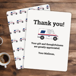Custom Mail Carrier  Thank You Card