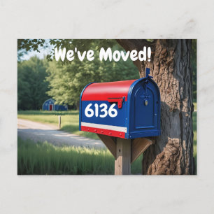 Custom Mailbox We've Moved Change of Address  Postcard