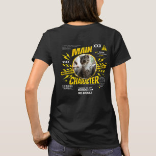 Custom Main Character Cat Lover Funny T-Shirt