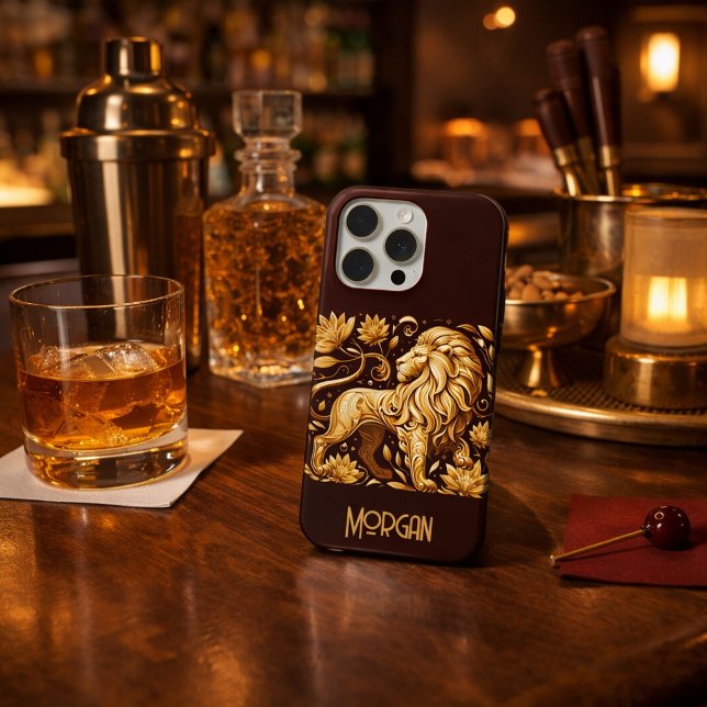 Custom Majestic Gold Lion iPhone Case (Creator Uploaded)