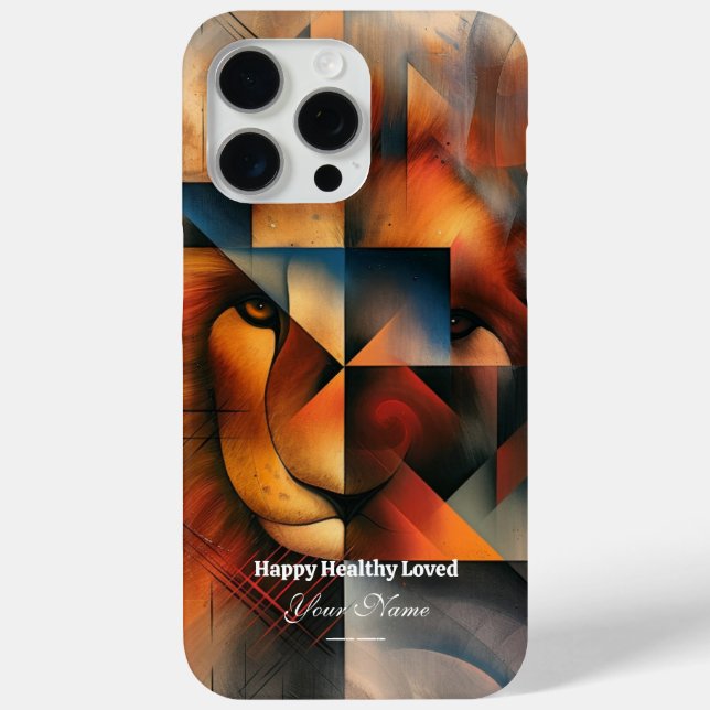 Custom : Majestic Lion iPhone 15 Promax Case (Back)