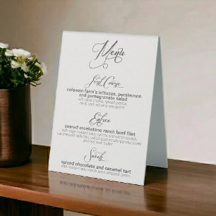 Custom Make Your Own 3-Course Dinner Menu Template