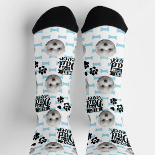 Custom Maltese Father's Day Socks