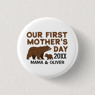 Custom Mama And Kid  3 Cm Round Badge