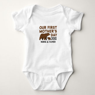 Custom Mama And Kid T-Shirt Baby Bodysuit