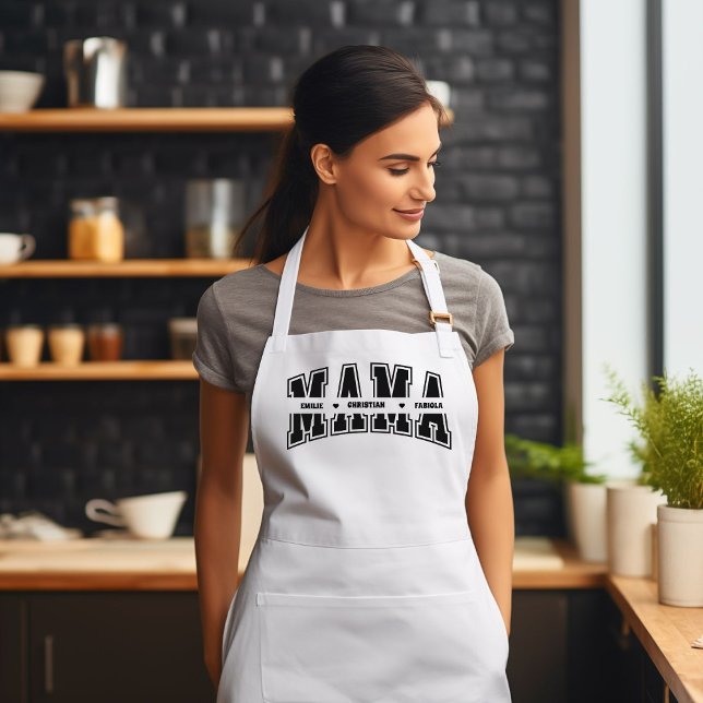 Custom Mama And Kids Name Shirt Mother's Day Gift  Standard Apron (Creator Uploaded)
