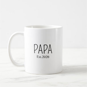 Custom Mama and Papa Est. Mugs, New Parents Gift F Coffee Mug