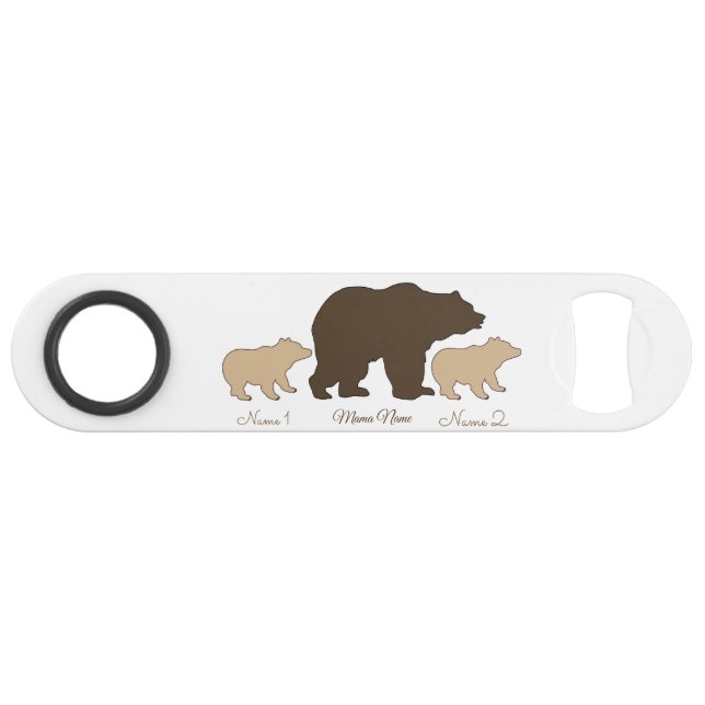 Custom Mama Bear With 2 Kid Names Mothers Day Gift (Back Horizontal)