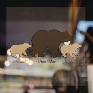 Custom Mama Bear With 2 Kid Names Mothers Day Gift
