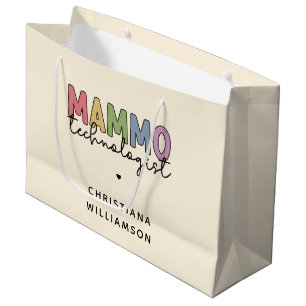 Custom Mammo Technologist Mammography Tech Large Gift Bag
