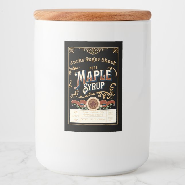 Custom Maple Syrup Label Template(2" x 3") (Front)