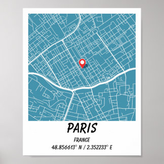 Custom Maps, City Map Prints, Custom Map Print