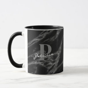 Custom Marble Black  Mug