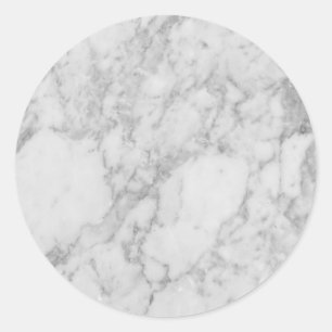 Custom Marble Classic Round Sticker