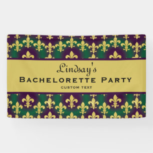 Custom Mardi Gras Bachelorette Party Banner