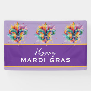 Custom Mardi Gras Colours Banner