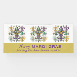 Custom Mardi Gras Colours Banner